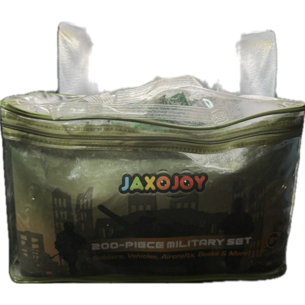 JaxojoY 200 Piece Military Set Toy Soldiers Vehicles Aircrafts Boats 65102 New